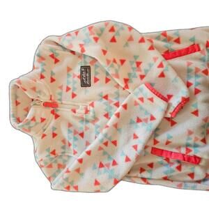 Eddie Bauer Youth Fleece Pullover with Geometric Print